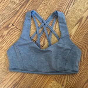 lululemon athletica Free to be Gray Sports Bra